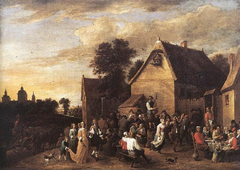 TENIERS, David the Younger Flemish Kermess fh oil painting picture